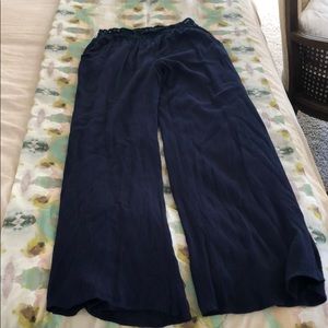 ❤️ Wishlist navy pull on crepe flowy pants L